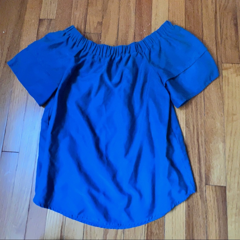 H&M Blue Blouse Top Size 6